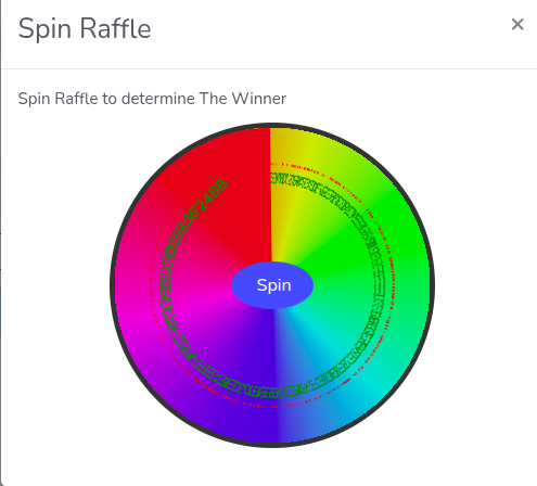 Raffle Spin Wheel