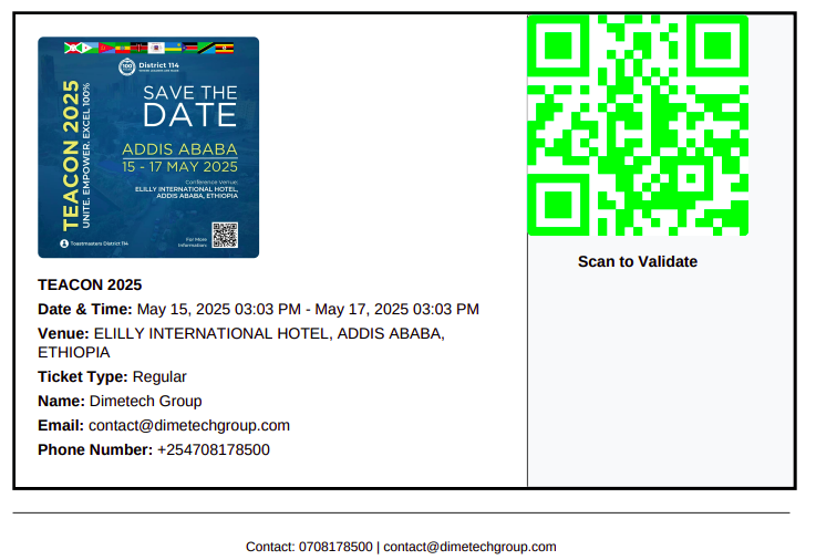 Sample Ticket