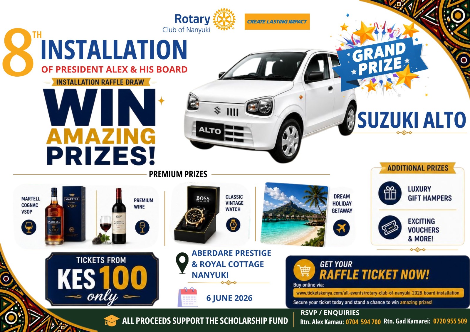 Rotary Club of Nanyuki 2026 Board Installation
