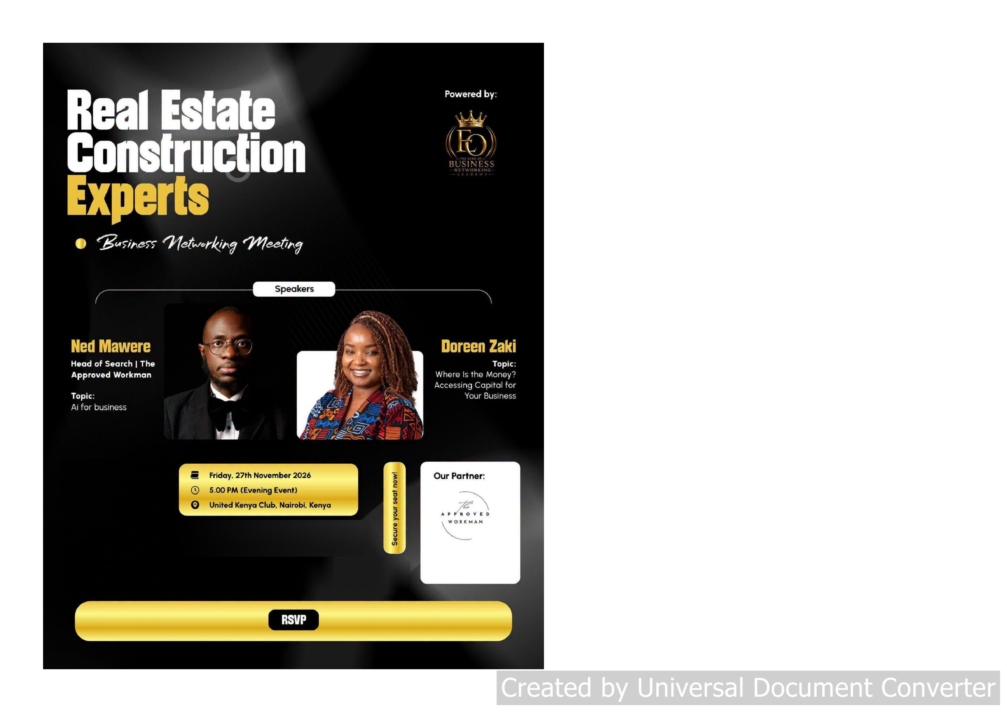 Kenya Real Estate & Construction Experts Business