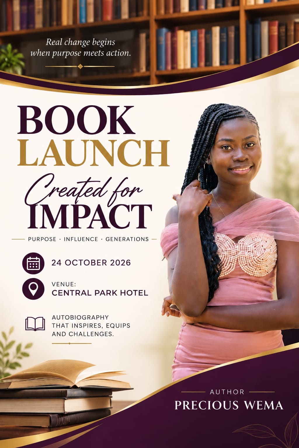 CREATED FOR IMPACT BOOK LAUNCH