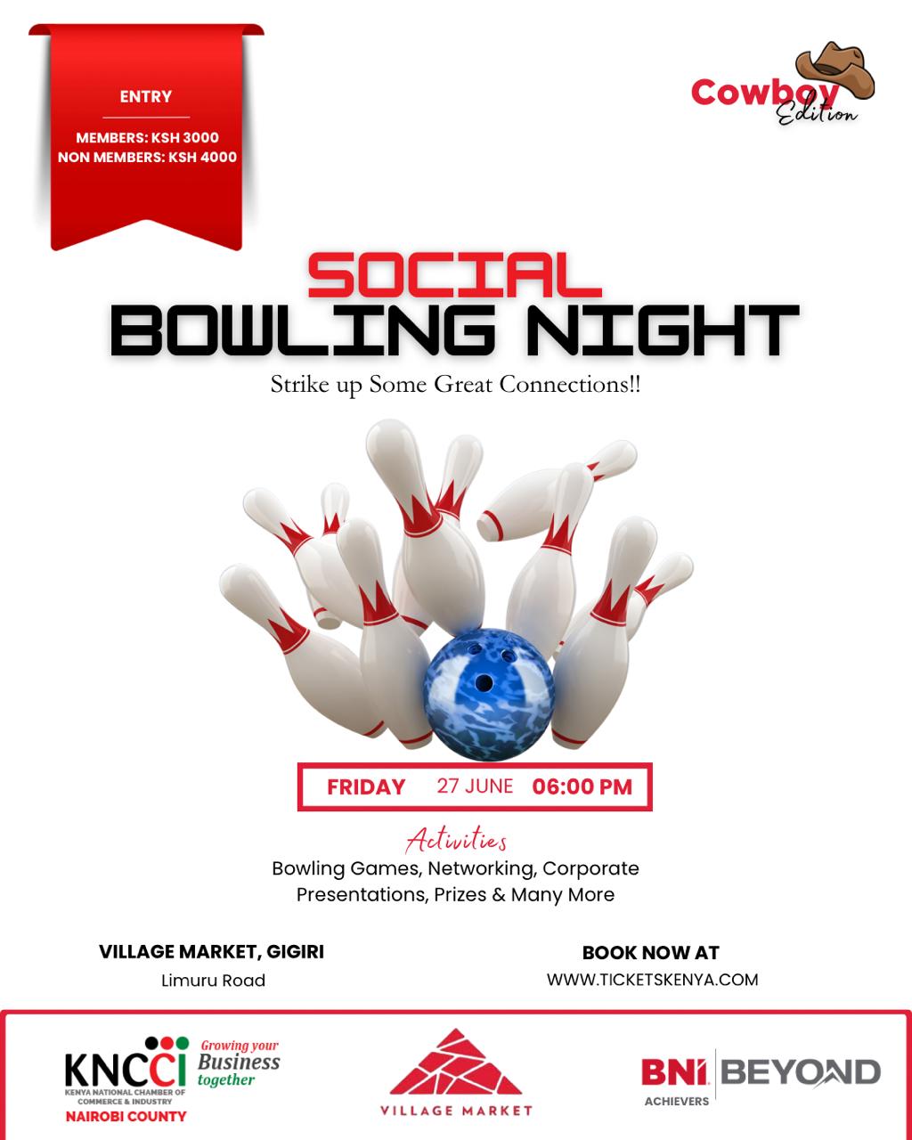 Social Bowling Night - Cowboy Edition