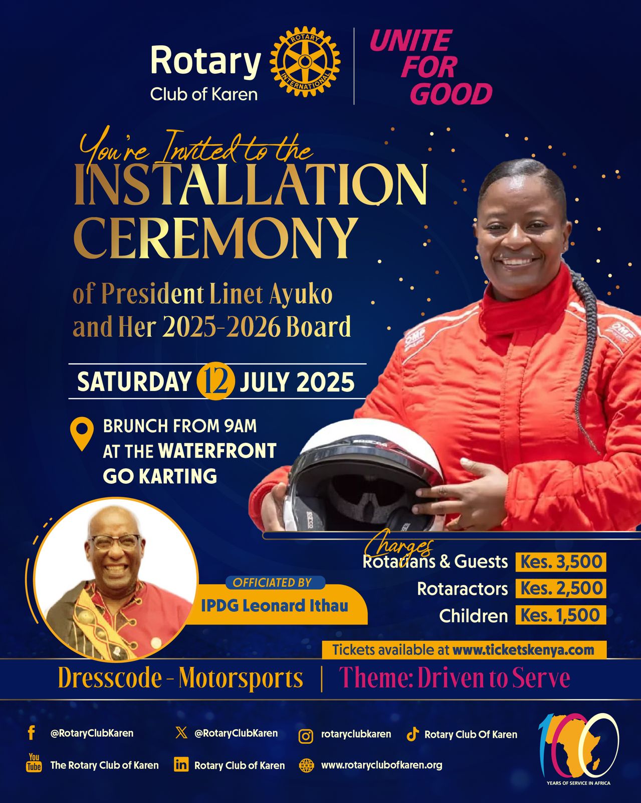 Driven to Serve: President Linet's Installation Brunch