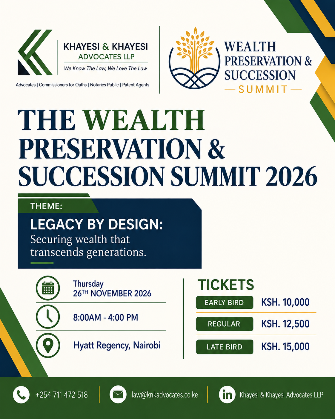 THE WEALTH PRESERVATION AND SUCCESSION SUMMIT 2026